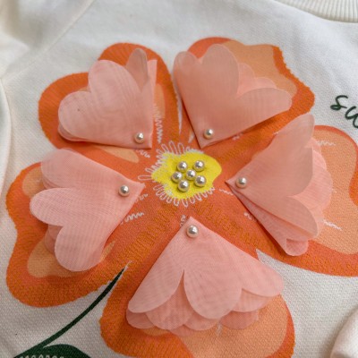 Conj. Casaco Sweet Girl e Calça de Moletom - Rose